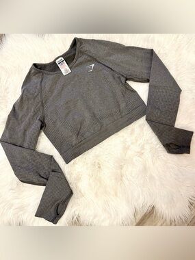 NWOT GYMSHARK Perforated Crop Top